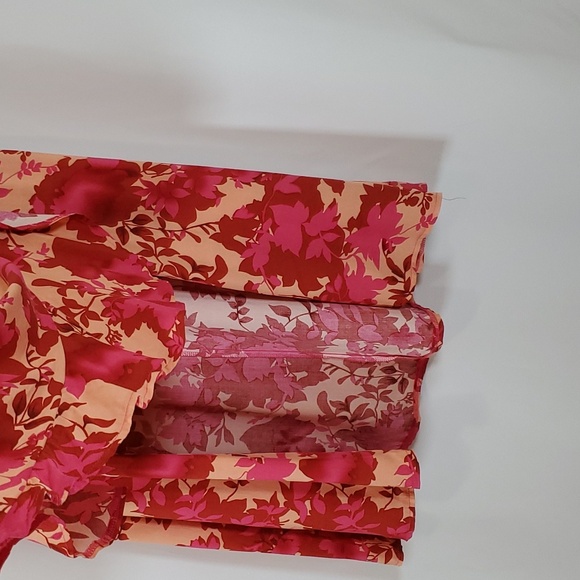 DEEP SELF Women Maxi Skirt for Summer Casual Ruffle Slit Elastic High Waist Flow - Picture 9 of 13